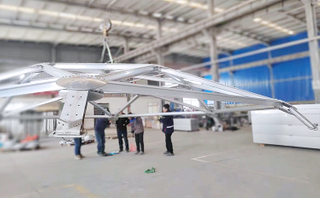 直径为65m 72m 80m 106m铝制圆顶屋顶，用于储水箱